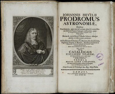 Johannes Hevelius, Prodromus astronomiae, 1690 od Johannes Hevelius