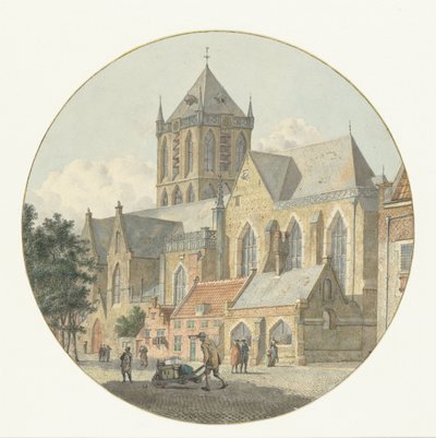 Kostel sv. Jakuba v Utrechtu od Johannes Huibert Prins