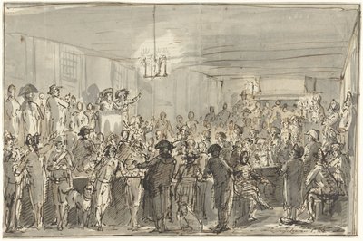 Revoluční setkání v Delftu v roce 1795 od Johannes Jelgerhuis