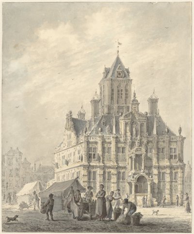 Radnice v Delftu od Johannes Jelgerhuis