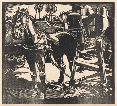 Nepřipoutaný vozíkový kůň od Johannes Josephus Aarts (signed by artist)