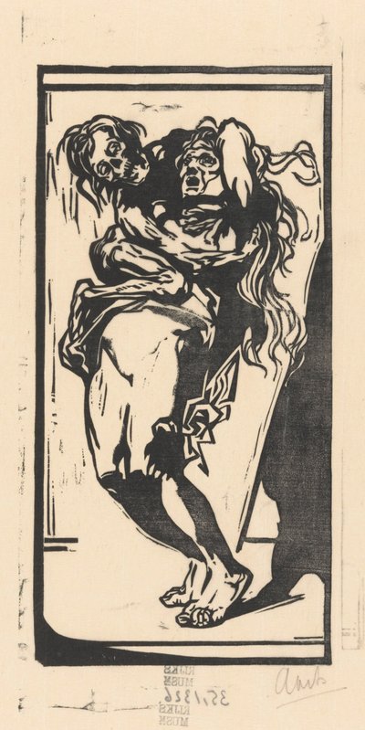 Smrt a žena od Johannes Josephus Aarts (signed by artist)