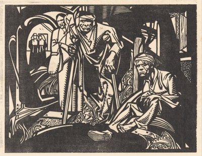 Zraněný v kostele od Johannes Josephus Aarts (signed by artist)