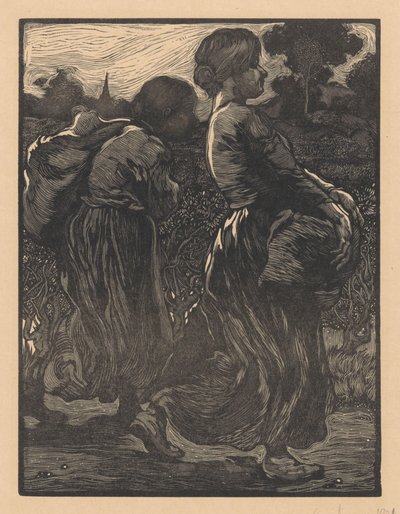 Dva farmáři od Johannes Josephus Aarts (signed by artist)
