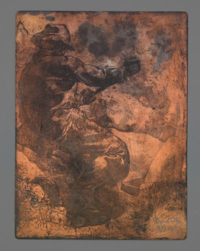 Dělník při pohledu zezadu od Johannes Josephus Aarts