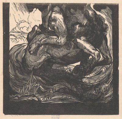 Spodní polovina kentaura od Johannes Josephus Aarts