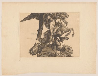 Perseus a mořská příšera od Johannes Josephus Aarts