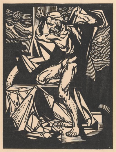 Samson ničí sloupy chrámu od Johannes Josephus Aarts