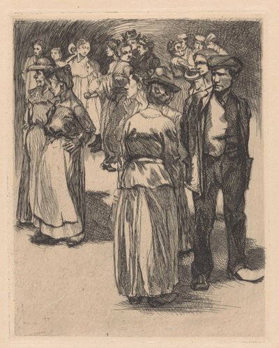 Stojící muži a ženy od Johannes Josephus Aarts