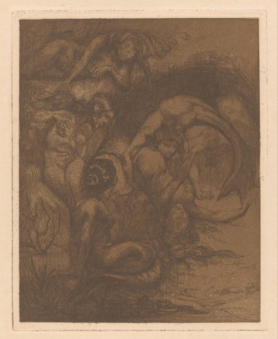 Pět mořských panen od Johannes Josephus Aarts