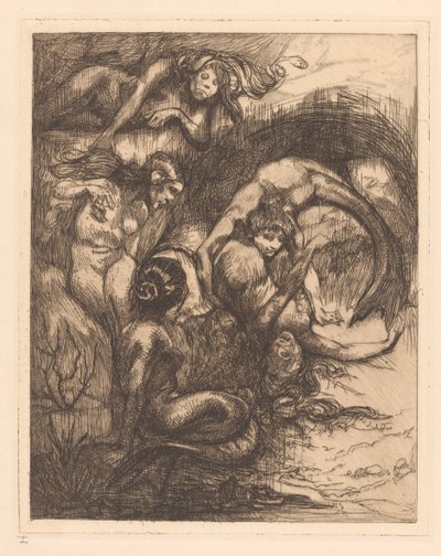 Pět mořských panen od Johannes Josephus Aarts