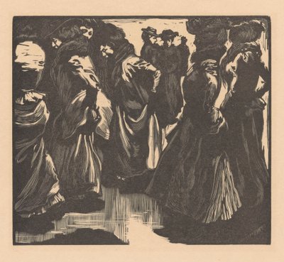 Ženy v dešti od Johannes Josephus Aarts
