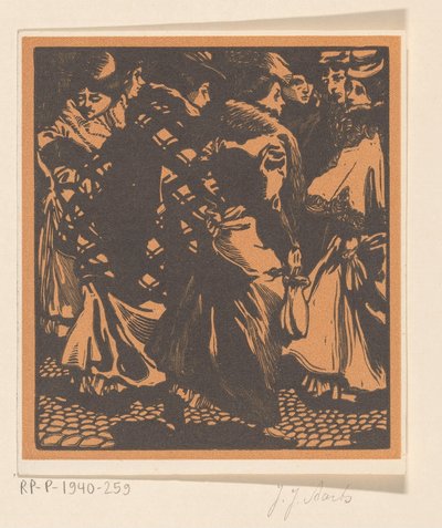 Sedm žen na ulici od Johannes Josephus Aarts