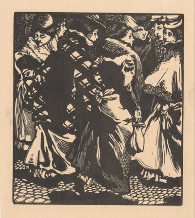 Sedm žen na ulici od Johannes Josephus Aarts