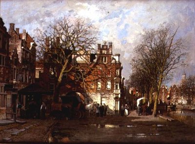 Capriccio Pohled na město od Johannes Karel Christian Klinkenberg