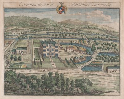 Easington, Sídlo Nathaniela Stevense, [1712] znovu vydáno 1768. od Johannes Kip