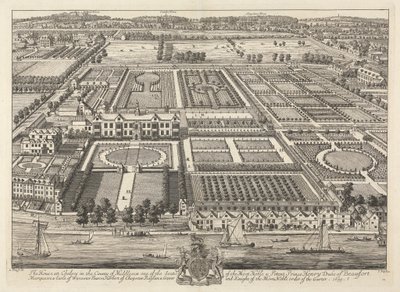 Pohled na Beaufort House a Chelsea 1699 od Johannes Kip