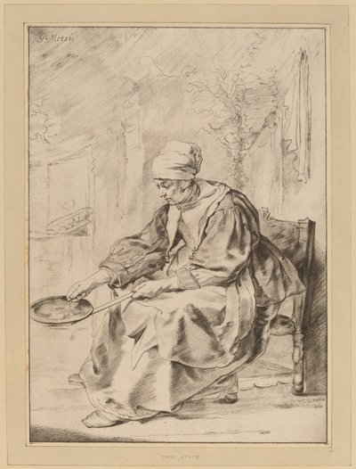 Pancake Woman, 1768. od Johannes Kornlein