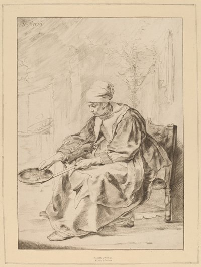 Pancake Woman, 1768. od Johannes Kornlein