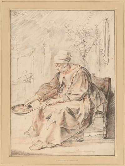 Pancake Woman, 1768. od Johannes Kornlein