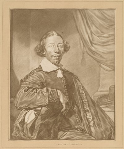 Portrét sedícího muže, 1771. od Johannes Kornlein