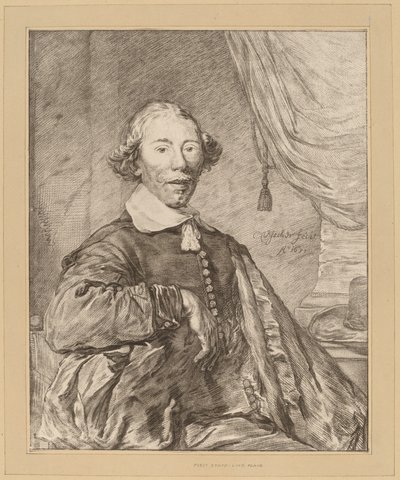 Portrét sedícího muže, 1771. od Johannes Kornlein