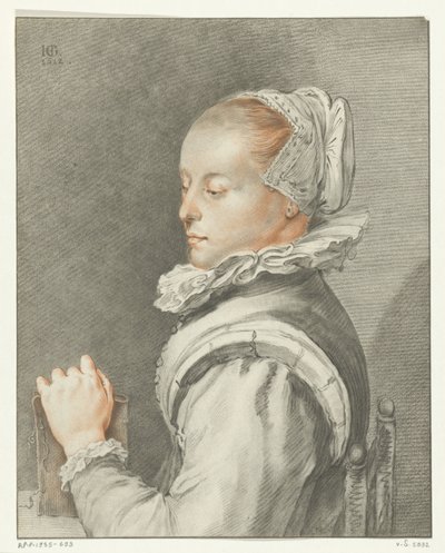 Portrét mladé ženy od Johannes Kornlein