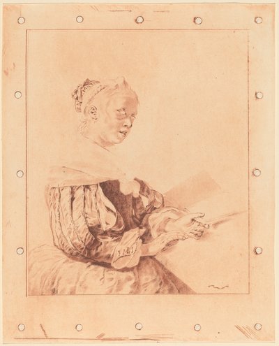Mladá dívka u klávesnice, 1767. od Johannes Kornlein