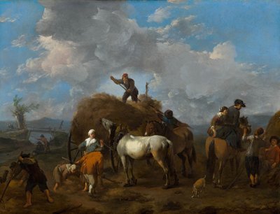 Nizozemština: Sklizeň sena od Johannes Lingelbach