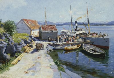 Přístaviště trajektů v západním Norsku od Johannes Martin Grimelund
