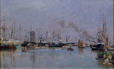 Přístav v Antverpách od Johannes Martin Grimelund
