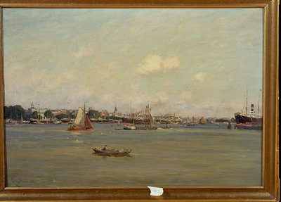 Přístav v Rotterdamu od Johannes Martin Grimelund