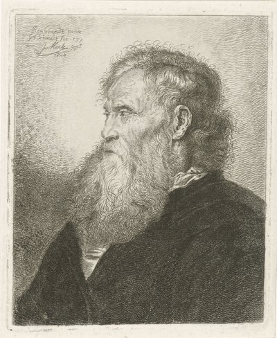 Portrét starého muže s plnovousem od Johannes Mock