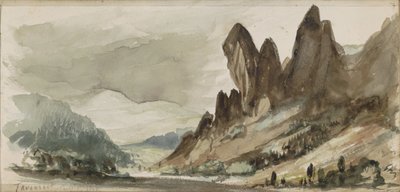Horská krajina v Durynsku od Johannes Tavenraat