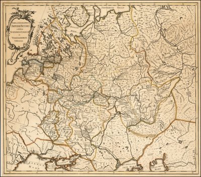 Mapa Ruska z roku 1760, Johannes Treskot od Johannes Treskot