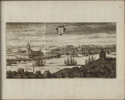 Vue de Vyborg (Rusko) - Pohled na Vyborg, Aveelen, Johannes van den (1655-1727). Mědirytina, Mezi 1667 a 1700. Nationalmuseum Stockholm od Johannes Van den Aveele