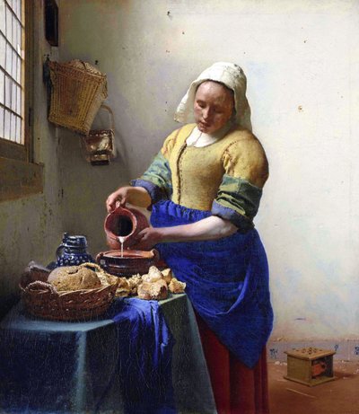 Arabština:  Mlékařka od Johannes Vermeer