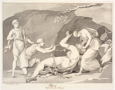 "Silenus/Virgil. Bucolia Ecloga 6." od Johannes Wiedewelt