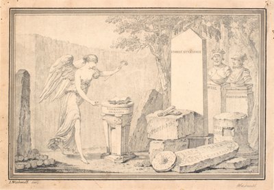 Titulní viněta pro Snorri Sturleson (ed. G. Schiøning): Heimskringla, svazek I, 1778 od Johannes Wiedewelt