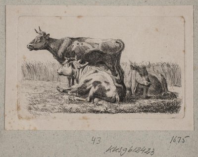 Tři krávy od Johannes Wilhelm Zillen