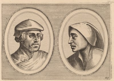 "Upřímný Lammert" a "Deughdighe Geertruyd" od Johannes and Lucas van Doetechum after Pieter Bruegel the Elder