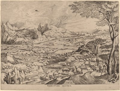 Rustikální starosti od Johannes and Lucas van Doetechum after Pieter Bruegel the Elder