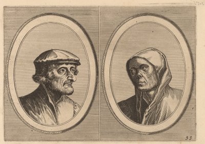 "Voorsichtighe Krijn" a "Broentje Spaer-pots" od Johannes and Lucas van Doetechum after Pieter Bruegel the Elder