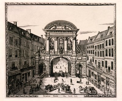 Temple Bar, Londýn, C1700 od Johannes de Ram