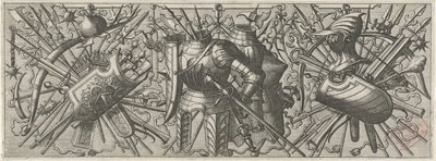 Fries se setkal s twee kurassen Panoplia sev armamentarium… (název série) od Johannes of Lucas van Doetechum