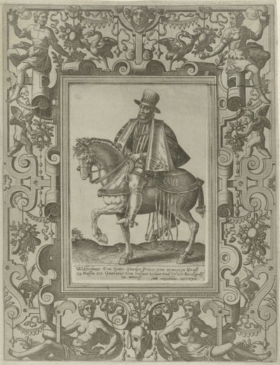 Jezdecký portrét Viléma I., prince Oranžského od Johannes of Lucas van Doetechum