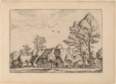 Velká farma s Draw Well od Johannes van Doetechum, the Elder and Lucas