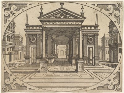Deska ze Scenographiae..., ca. 1560. od Johannes van Doetecum I