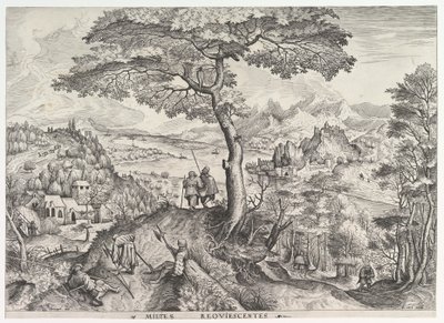 Vojáci v klidu Milites requiescentes z Velké krajiny, ca. 1555-56. od Johannes van Doetecum I