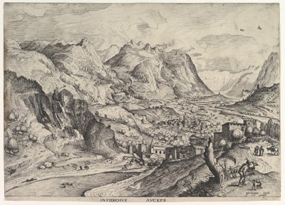 Crafty Bird-Catcher Insidiosus auceps z Velké krajiny, ca. 1555-56. od Johannes van Doetecum I